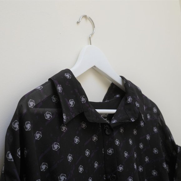{ We Love Fine Shirt } Chiffon Heroes of the Storm Button Down - Picture 5 of 8